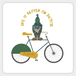 life is better on bike Sticker